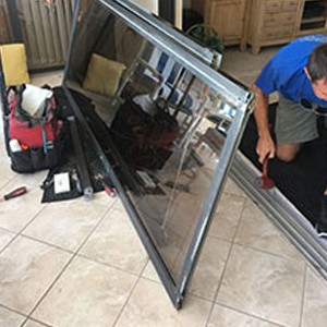 sliding glass door frame repair Hesperia